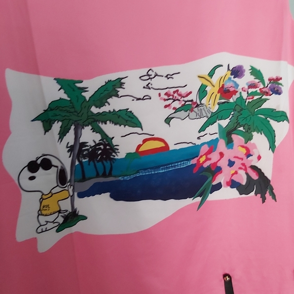 Chic Pink Sleeveless Mini Dress featuring Joe Cool Snoopy of Peanuts (NBW) - Picture 2 of 5